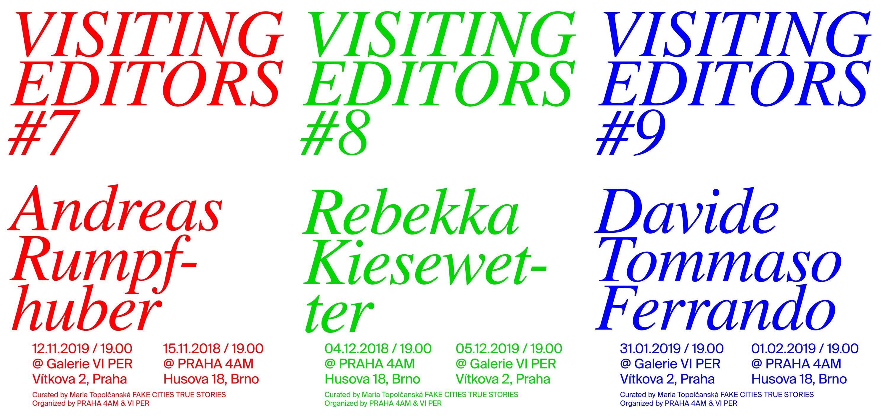 PÁ / 1.2. / 19.00 / VISITING EDITORS #9 Davide Tommaso Ferrando: The Editorial Practice of Everyday Life / přednáška, diskuse